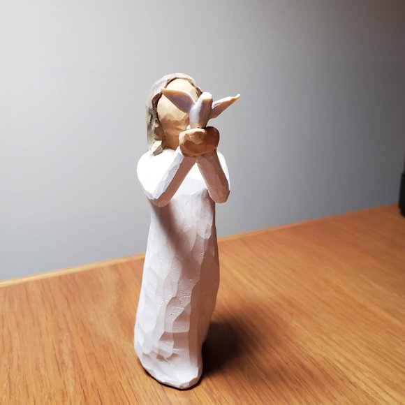 SOLD - Willow Tree Figurine, Soar 2012, ceramic girl figure with bird, NIB - Picture 6 of 10